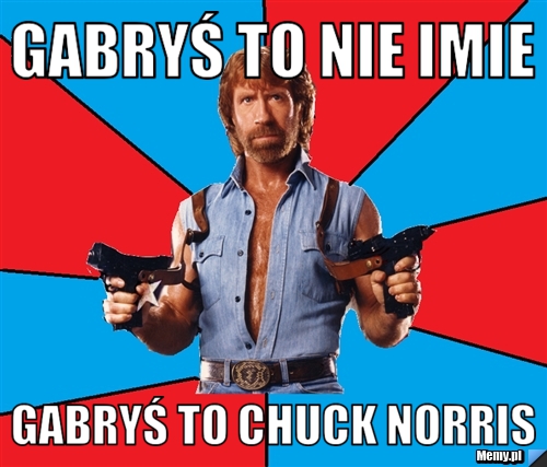 Gabry To Nie Imie Gabry To Chuck Norris Memy Pl