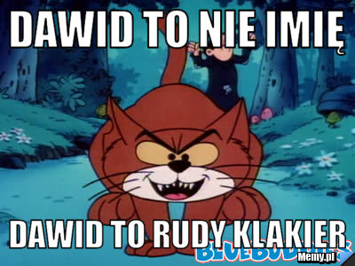 Dawid to nie imię Dawid to rudy Klakier Memy pl