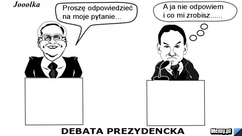 Wybory - debata prezydencka - 2015 - Duda - Nie odpowiem