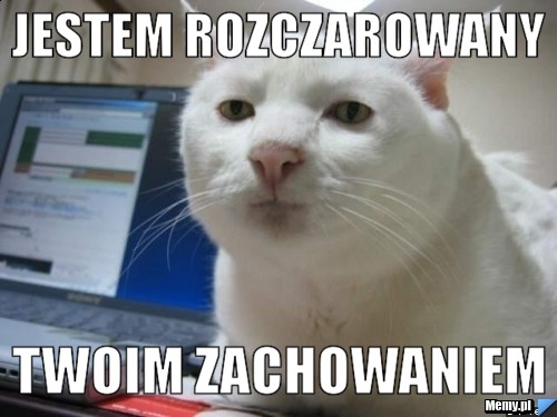 Jestem rozczarowany
