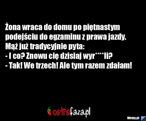 I co znowu Cie wyru***i?