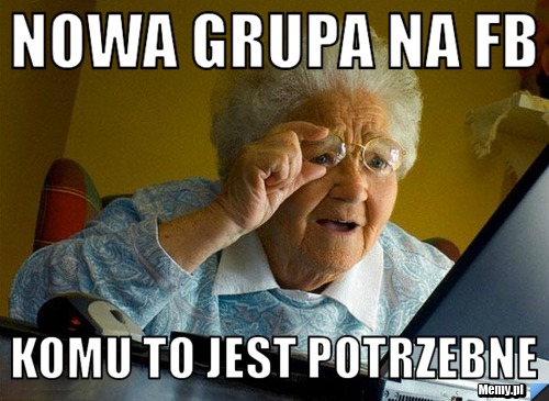 Nowa grupa na FB  komu to jest potrzebne