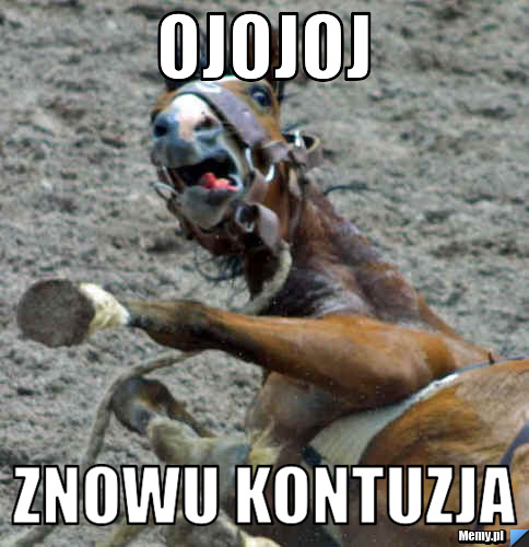Ojojoj znowu kontuzja