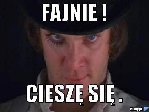 Fajnie ! Cieszę się .