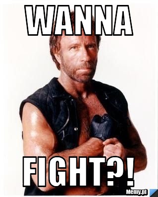 Wanna fight?!