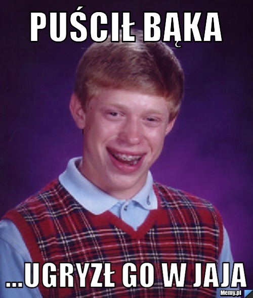 PUŚCIŁ BĄKA ...UGRYZŁ GO W JAJA