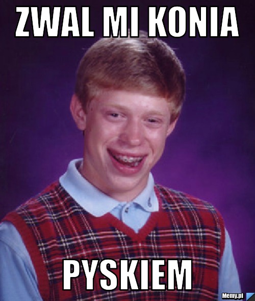 Zwal mi konia pyskiem