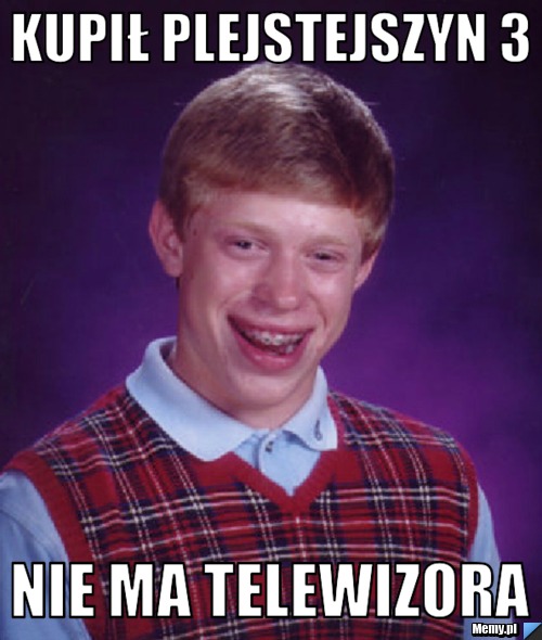 Kupił plejstejszyn 3 nie ma telewizora