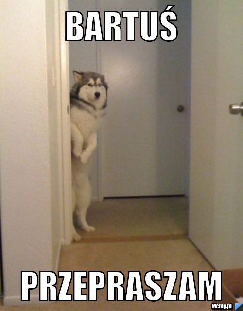 Bartuś  Przepraszam