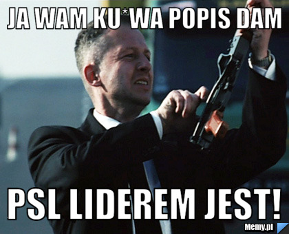 Ja wam ku*wa POPiS dam PSL liderem jest!