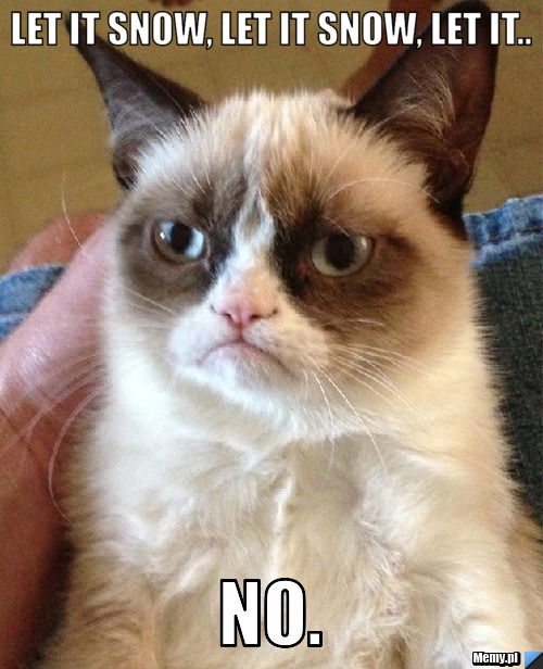 LET IT SNOW, LET IT SNOW, LET IT.. NO.