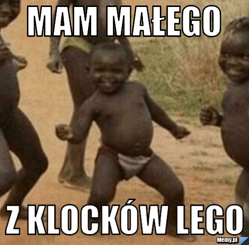 Mam małego z klocków lego