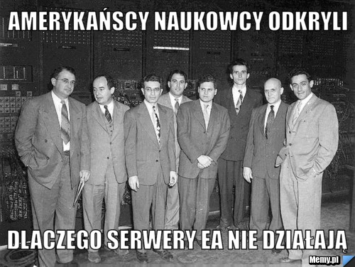 Amerykańscy naukowcy odkryli dlaczego serwery ea nie działają
