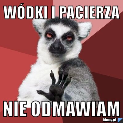 Wódki i pacierza  nie odmawiam