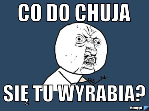 CO DO CHUJA SIĘ TU WYRABIA?