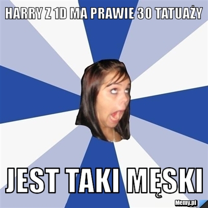 Harry z 1d ma prawie 30 tatuaży jest taki męski