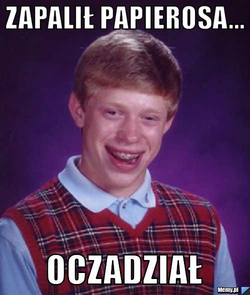 Zapalił papierosa... oczadział