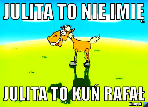 Julita to nie imię julita to kuń rafał