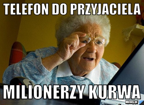 Telefon do przyjaciela  milionerzy kurwa
