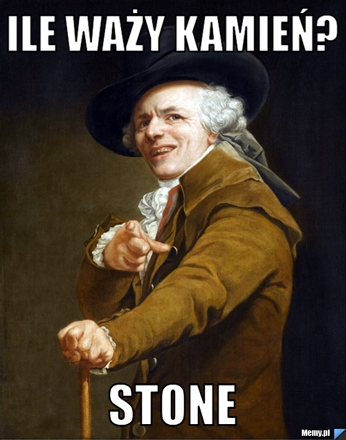 Ile waży kamień? Stone