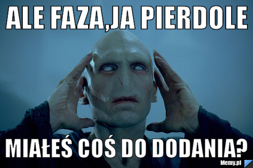 Ale Faza,ja pierdole Miałeś coś do dodania?