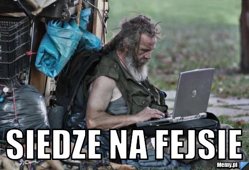 siedze na fejsie