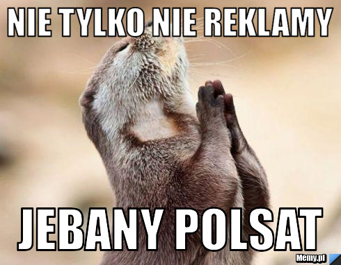 Nie tylko nie reklamy  jebany polsat 