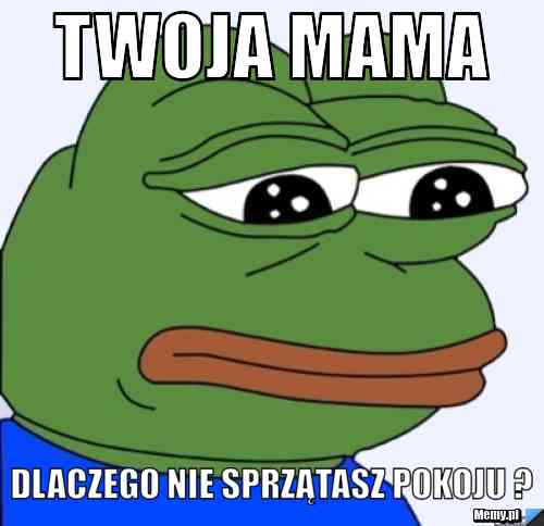 Twoja mama Dlaczego nie sprzątasz pokoju ? 