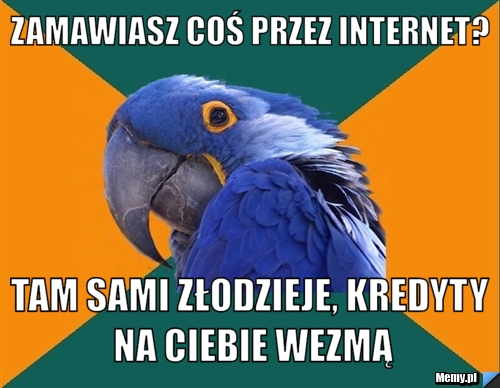 Zamawiasz coś przez internet? tam sami złodzieje, kredyty na ciebie wezmą