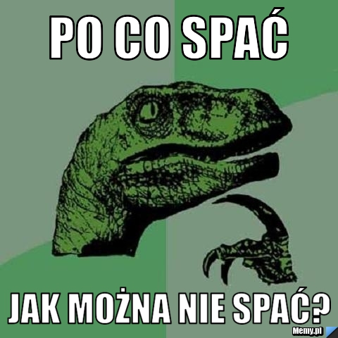 Po co spać jak można nie spać?