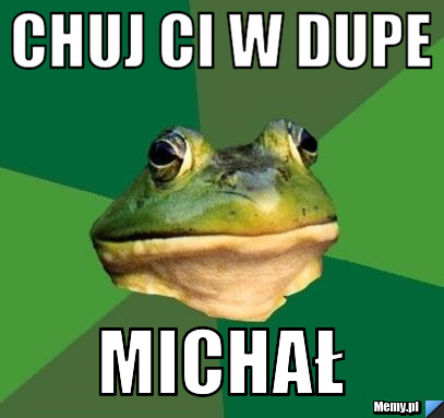 Chuj ci w dupe  michał