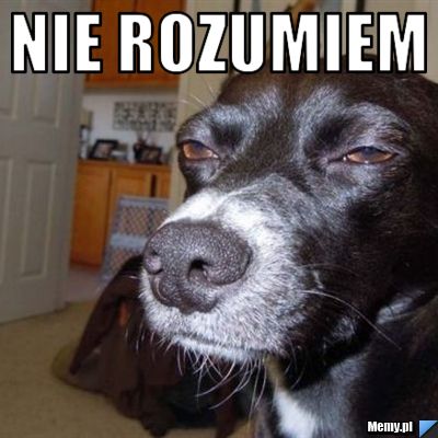 Nie rozumiem 