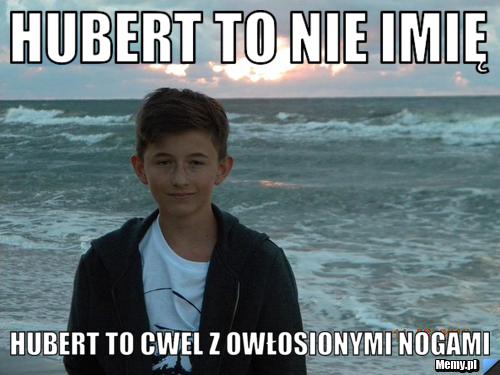 Hubert to nie imię  Hubert to cwel z owłosionymi nogami 