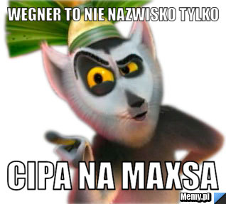 Wegner to nie nazwisko tylko cipa na maxsa