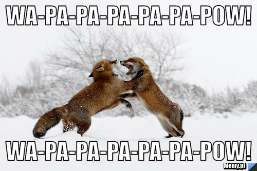Wa-pa-pa-pa-pa-pa-pow! wa-pa-pa-pa-pa-pa-pow!