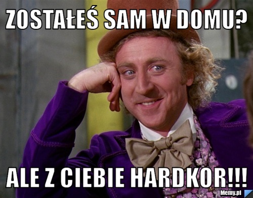 Zostałeś sam w domu? ale z ciebie hardkor!!!