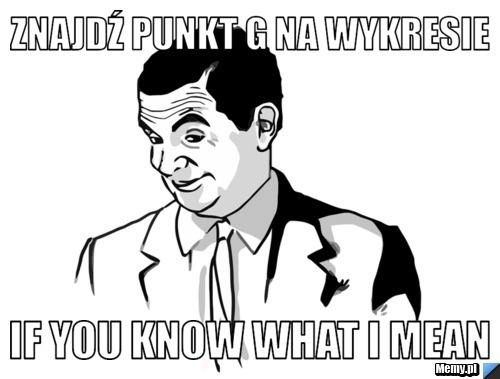 Znajdź punkt g na wykresie if you know what i mean
