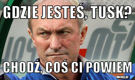 Gdzie jesteś, tusk? chodź, coś ci powiem