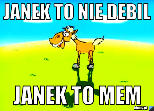 Janek to nie debil janek to mem