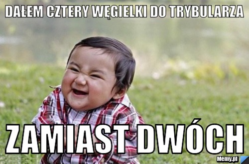 Dałem cztery węgielki do trybularza zamiast dwóch