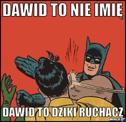 Dawid to nie imię  Dawid to dziki ruchacz