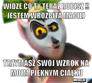Widze co ty teraz robisz !! jestem wr&oacute;żbita maciej  trzymasz sw&oacute;j wzrok na moim pięknym ciałku