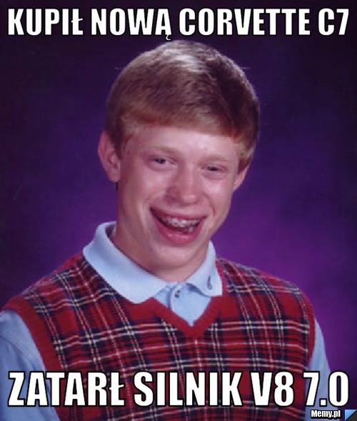 Kupił nową Corvette C7 Zatarł silnik V8 7.0