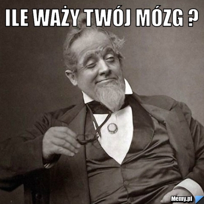 Ile waży twój mózg ? 