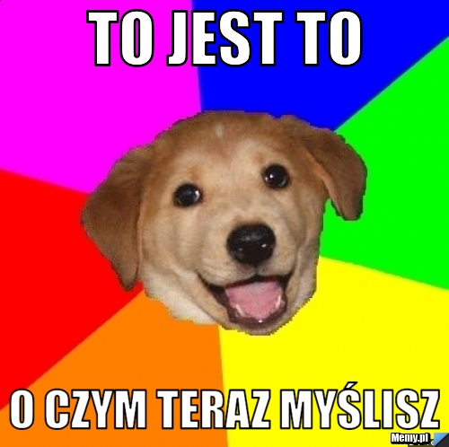 To jest to o czym teraz myślisz