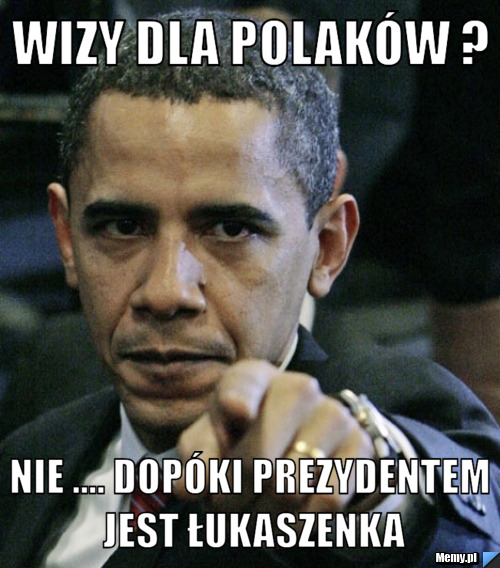 Wizy dla polaków ? nie .... dopóki prezydentem jest łukaszenka