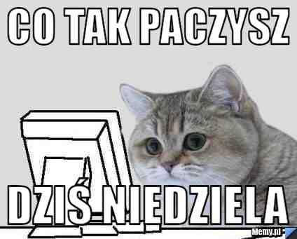 Co tak paczysz Dziś niedziela 