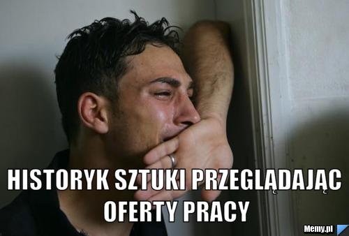  historyk sztuki przeglądając oferty pracy
