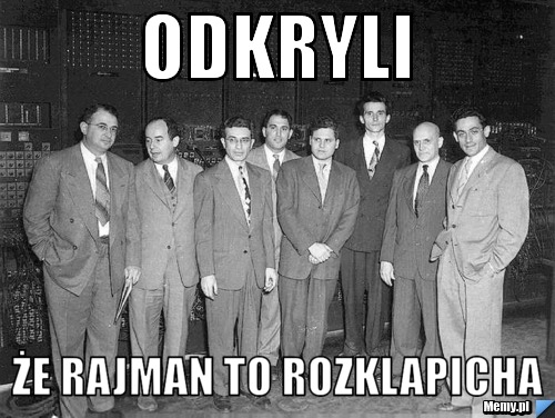 Odkryli że rajman to rozklapicha