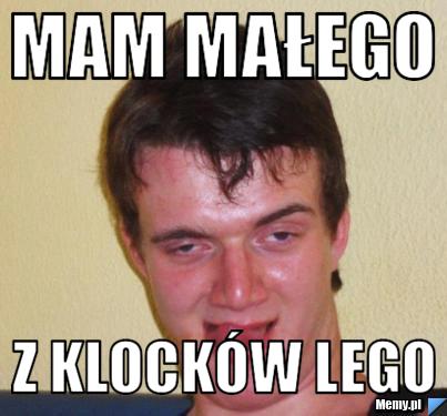 Mam małego z klocków lego